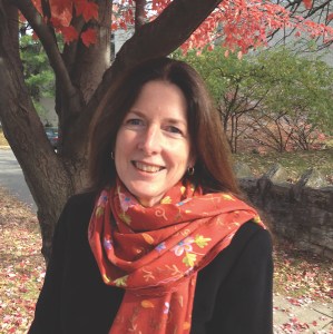 Camille and red tree